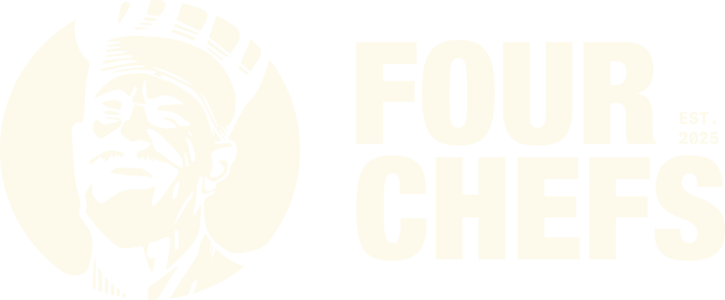 Four Chefs Logo Horizontal Block Light 2